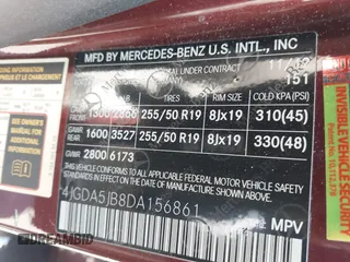 2013 Mercedes-Benz M 350 z VIN 4JGDA5JB8DA156861, wystawiony jako IAAI lot #41226337 z przebiegiem 116 299 mil mil oraz . Historia ofert i sprzedaży dostępna na DreamBid. Obrazek 9.