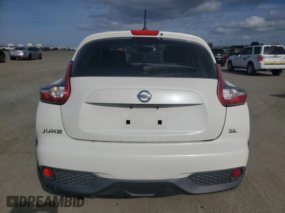 2015 Nissan Juke S with VIN JN8AF5MR5FT505956, listed as a Copart auction lot 51015955 with 41,185 mi miles and Salvage Title. Bid and sale history available at carsss.com. Image 6.