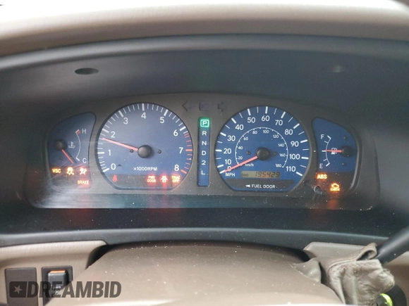 2002 Toyota Sienna LE with VIN 4T3ZF13C92U474786, listed as a Copart auction lot 83051724 with 195,429 mi miles and Salvage Title. Bid and sale history available at carsss.com. Image 9.