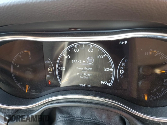 2014 Jeep Grand Cherokee Limited with VIN 1C4RJEBM6EC433412, listed as a Copart auction lot 55397645 with 52,941 mi miles and Salvage Title. Bid and sale history available at DreamBid. Image 9.
