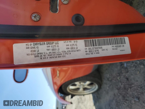 2010 Dodge Challenger R/T Classic z VIN 2B3CJ5DT6AH270246, wystawiony jako Copart lot #53499155 z przebiegiem 69 107 mil mil oraz Szkoda całkowita • Salvage title. Historia ofert i sprzedaży dostępna na DreamBid. Obrazek 14.