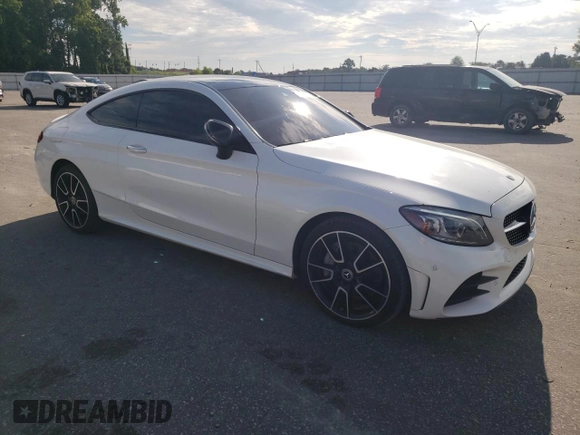 2023 Mercedes-Benz C 300 with VIN W1KWJ8DB2PG121153, listed as a Copart auction lot 63962614 with 15,194 mi miles and Salvage Title. Bid and sale history available at DreamBid. Image 4.