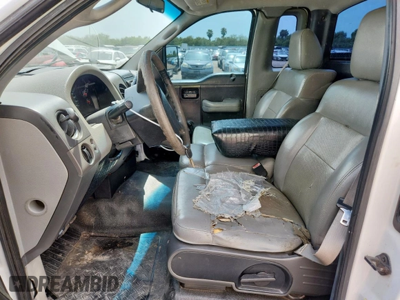 2005 Ford F-150 XL with VIN 1FTRF12W95NB49174, listed as a Copart auction lot 58858705 with 154,626 mi miles and Clean title. Bid and sale history available at DreamBid. Image 7.