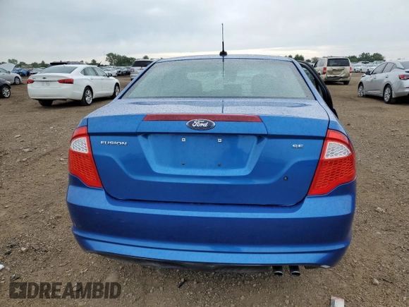 2012 Ford Fusion SE with VIN 3FAHP0HA5CR113996, listed as a Copart auction lot 61721035 with 86,749 mi miles and Salvage title. Bid and sale history available at DreamBid. Image 6.