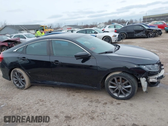 2019 Honda Civic Sedan EX with VIN 19XFC1F31KE013956, listed as a IAAI auction lot 41502562 with 65,752 mi miles. Bid and sale history available at carsss.com. Image 14.
