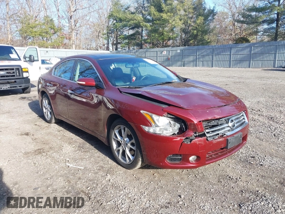 2012 Nissan Maxima SV with VIN 1N4AA5AP6CC850279, listed as a IAAI auction lot 41698059 with 111,682 mi miles and . Bid and sale history available at DreamBid. Image 1.