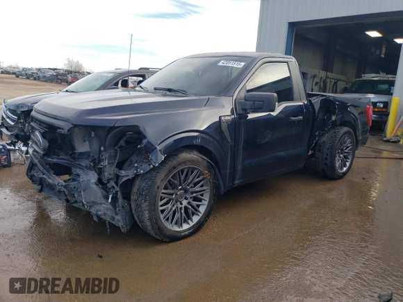 2022 Ford F-150 XL with VIN 1FTMF1E58NKE24645, listed as a Copart auction lot 42051515 with 43,429 mi miles and Salvage Title. Bid and sale history available at DreamBid. Image 1.