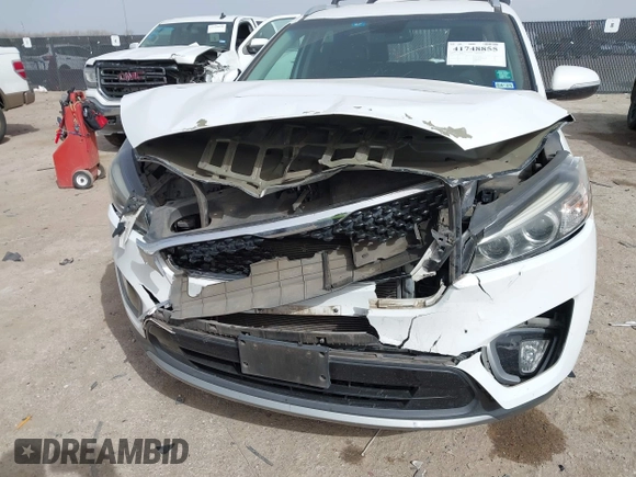 2016 Kia Sorento EX with VIN 5XYPH4A59GG049128, listed as a IAAI auction lot 41748855 with 145,409 mi miles. Bid and sale history available at carsss.com. Image 6.