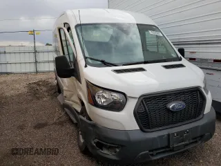 2021 Ford Transit Passenger XL with VIN 1FBAX9C82MKA89042, listed as a Copart auction lot 74293364 with 5,481 mi miles and Salvage Title. Bid and sale history available at DreamBid. Image 4.
