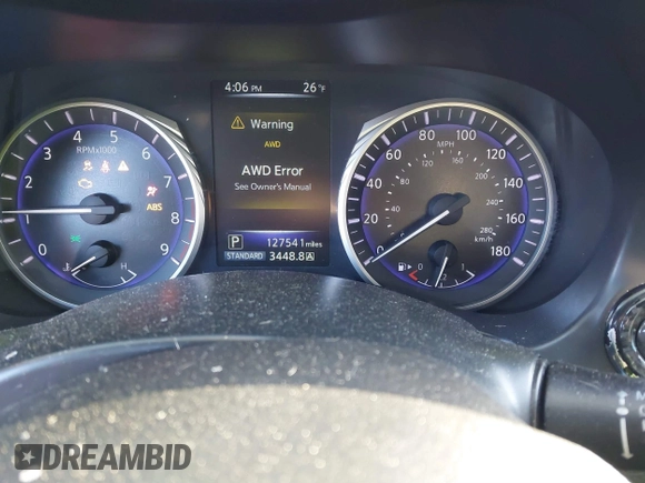 2015 Infiniti Q50 Sport with VIN JN1BV7AR2FM413459, listed as a IAAI auction lot 41466291 with 127,541 mi miles and . Bid and sale history available at DreamBid. Image 7.