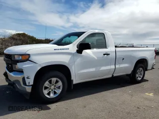 2019 Chevrolet Silverado 1500 Work Truck with VIN 3GCNWAEF2KG202277, listed as a Copart auction lot 42603945 with 118,807 mi miles and Salvage Title. Bid and sale history available at DreamBid. Image 1.