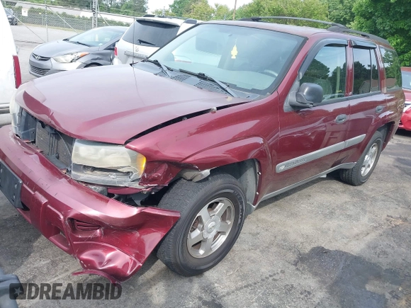 2004 Chevrolet TrailBlazer LS with VIN 1GNDT13S442394308, listed as a IAAI auction lot 42091473 with 214,669 mi miles and . Bid and sale history available at DreamBid. Image 2.