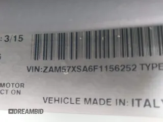 2015 Maserati Ghibli z VIN ZAM57XSA6F1156252, wystawiony jako IAAI lot #41530186 z przebiegiem 84 417 mil mil oraz . Historia ofert i sprzedaży dostępna na DreamBid. Obrazek 9.