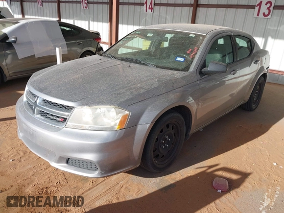 2014 Dodge Avenger SE with VIN 1C3CDZAB9EN200430, listed as a IAAI auction lot 41778279 with 41,575 mi miles and . Bid and sale history available at carsss.com. Image 2.