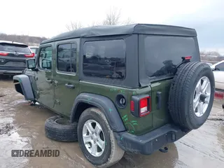 2023 Jeep Wrangler Sport with VIN 1C4HJXDG4PW541155, listed as a IAAI auction lot 41651222 with 30,283 mi miles and . Bid and sale history available at DreamBid. Image 3.