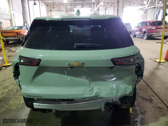2025 Chevrolet Equinox FWD LT with VIN 3GNAXHEG1SL151625, listed as a Copart auction lot 44146115 with 519 mi miles and Salvage Title. Bid and sale history available at carsss.com. Image 6.