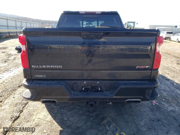 2019 Chevrolet Silverado 1500 RST with VIN 1GCUYEEDXKZ116985, listed as a Copart auction lot 45082075 with 90,627 mi miles and Salvage Title. Bid and sale history available at carsss.com. Image 6.