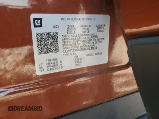 2021 Cadillac XT4 AWD Sport with VIN 1GYFZFR49MF042933, listed as a Copart auction lot 44150315 with 21,926 mi miles and Salvage title. Bid and sale history available at DreamBid. Image 15.