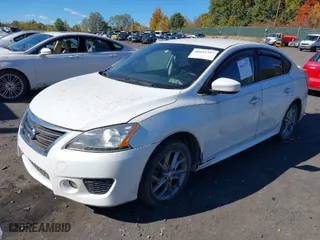 2013 Nissan Sentra SR with VIN 3N1AB7AP7DL659367, listed as a IAAI auction lot 40633797 with 83,041 mi miles. Bid and sale history available at carsss.com. Image 2.