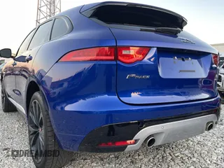 2017 Jaguar F-Pace with VIN SADCP2BV7HA059876, listed as a Copart auction lot 75567304 with 43,310 mi miles and Salvage title. Bid and sale history available at DreamBid. Image 3.
