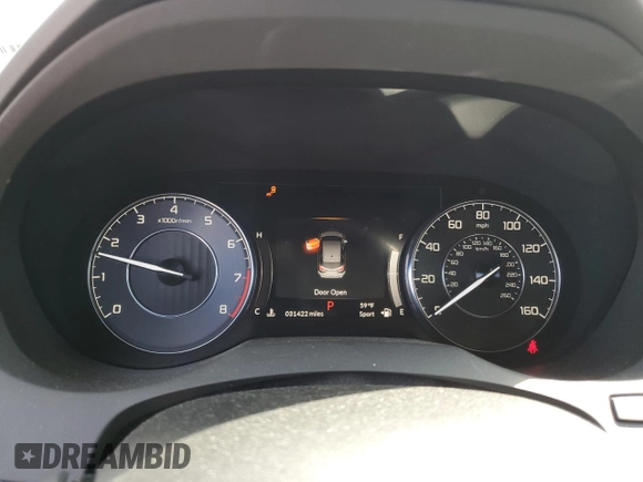 2021 Acura RDX w/Technology Package with VIN 5J8TC2H59ML038526, listed as a Copart auction lot 49904055 with 31,422 mi miles and Salvage Title. Bid and sale history available at carsss.com. Image 9.