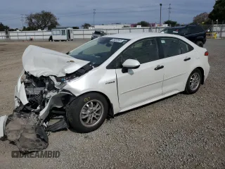 2020 Toyota Corolla Hybrid LE with VIN JTDEBRBEXLJ022700, listed as a Copart auction lot 48003565 with 0 mi miles and Salvage Title. Bid and sale history available at carsss.com. Image 1.