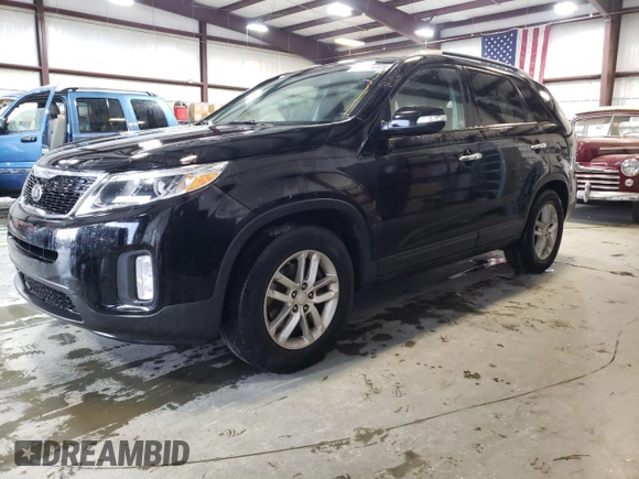 2014 Kia Sorento LX with VIN 5XYKT3A68EG438688, listed as a Copart auction lot 54274005 with 113,672 mi miles and Clean Title. Bid and sale history available at carsss.com. Image 1.