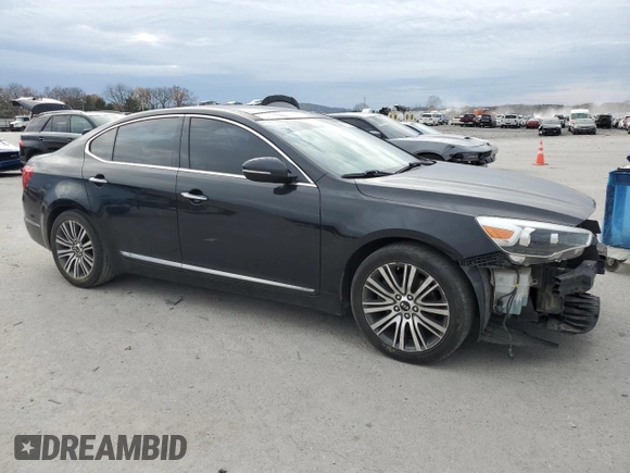 2014 Kia Cadenza Premium with VIN KNALN4D79E5152802, listed as a Copart auction lot 80728394 with 173,015 mi miles and Clean Title. Bid and sale history available at carsss.com. Image 4.