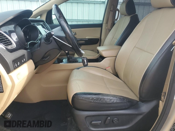 2015 Kia Sedona SX-L with VIN KNDME5C12F6031793, listed as a Copart auction lot 43320815 with 152,432 mi miles and Salvage Title. Bid and sale history available at DreamBid. Image 7.