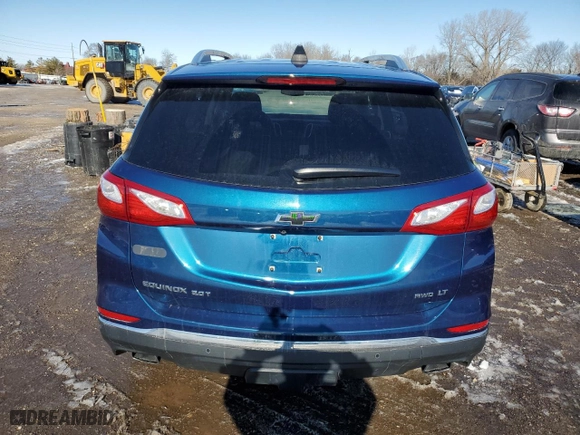 2019 Chevrolet Equinox LT with VIN 2GNAXVEX2K6125327, listed as a Copart auction lot 48082985 with 53,670 mi miles and Salvage Title. Bid and sale history available at carsss.com. Image 6.
