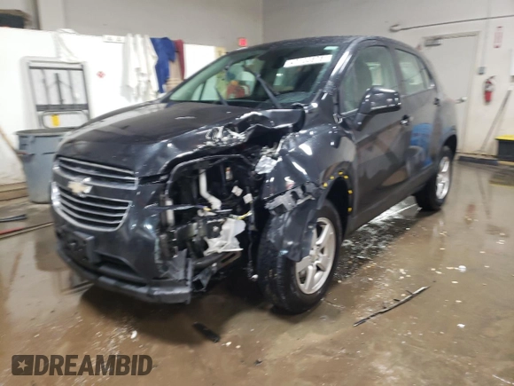 2016 Chevrolet Trax LS with VIN KL7CJNSB3GB545871, listed as a Copart auction lot 47133575 with 101,693 mi miles and Salvage Title. Bid and sale history available at carsss.com. Image 1.