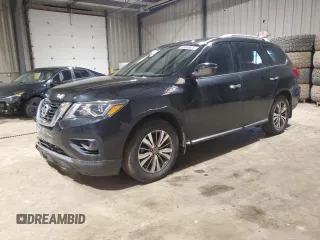 2019 Nissan Pathfinder S z VIN 5N1DR2MN7KC630541, wystawiony jako Copart lot #44469525 z przebiegiem 87 434 mil mil oraz Szkoda całkowita • Salvage title. Historia ofert i sprzedaży dostępna na DreamBid. Obrazek 1.
