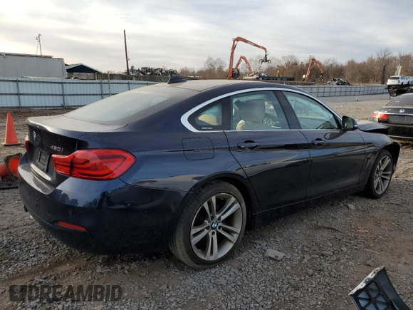 2018 BMW 4 Series 430i xDrive with VIN WBA4J3C50JBG96064, listed as a Copart auction lot 81169604 with 131,067 mi miles and Salvage Title. Bid and sale history available at DreamBid. Image 3.
