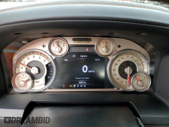 2017 Ram 3500 Longhorn with VIN 3C63RRKL9HG528570, listed as a Copart auction lot 79859184 with 99,041 mi miles and Salvage Title. Bid and sale history available at carsss.com. Image 9.