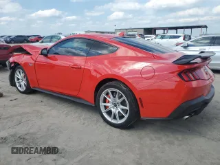 2024 Ford Mustang GT with VIN 1FA6P8CF5R5425448, listed as a Copart auction lot 55975225 with 9,391 mi miles and Salvage title. Bid and sale history available at DreamBid. Image 2.