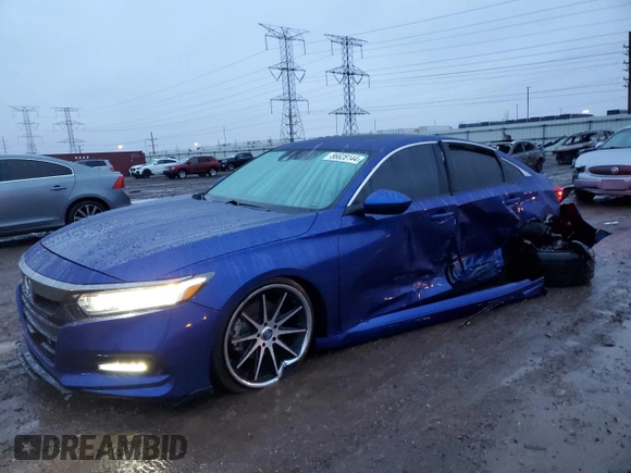 2019 Honda Accord Sport with VIN 1HGCV2E32KA024859, listed as a Copart auction lot 86628144 with 32,928 mi miles and Salvage title. Bid and sale history available at DreamBid. Image 1.