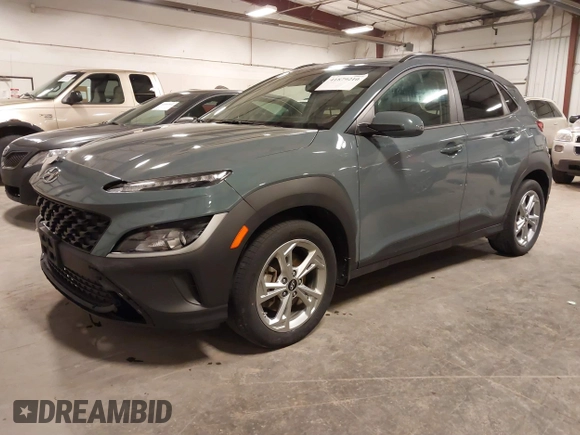 2022 Hyundai Kona SEL with VIN KM8K6CAB3NU890448, listed as a IAAI auction lot 41879210 with 74,438 mi miles and . Bid and sale history available at DreamBid. Image 21.