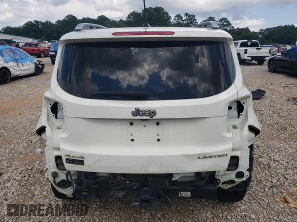 2016 Jeep Renegade Limited with VIN ZACCJBDT9GPD03910, listed as a Copart auction lot 59507745 with 100,971 mi miles and Salvage title. Bid and sale history available at DreamBid. Image 6.