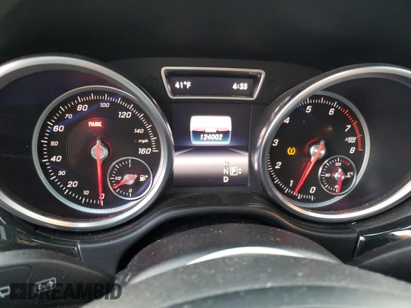 2016 Mercedes-Benz GLE 350 with VIN 4JGDA5HB0GA736602, listed as a Copart auction lot 42185875 with 124,002 mi miles and Salvage title. Bid and sale history available at DreamBid. Image 9.