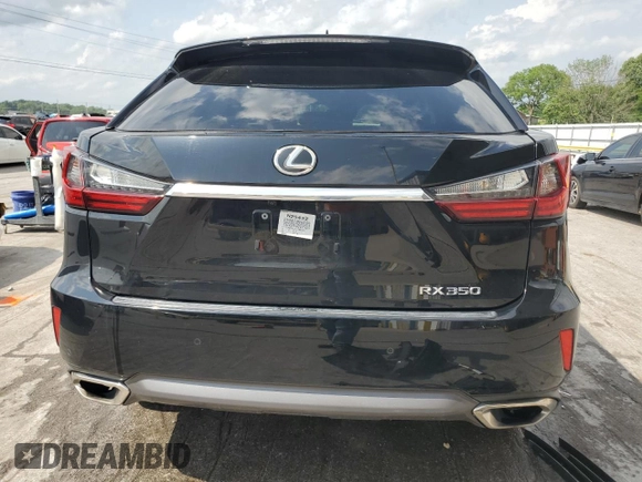 2018 Lexus RX 350 z VIN 2T2ZZMCAXJC096165, wystawiony jako Copart lot #57658325 z przebiegiem 84 550 mil mil oraz Szkoda całkowita • Salvage title. Historia ofert i sprzedaży dostępna na DreamBid. Obrazek 6.