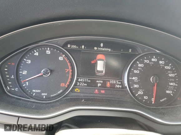 2019 Audi allroad A4 Premium with VIN WA17NAF44KA109911, listed as a Copart auction lot 55655124 with 44,511 mi miles and Salvage Title. Bid and sale history available at DreamBid. Image 9.