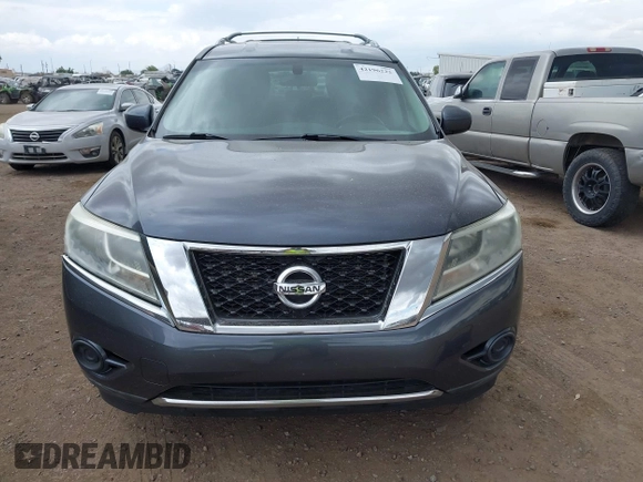 2014 Nissan Pathfinder SL with VIN 5N1AR2MNXEC635496, listed as a IAAI auction lot 42196222 with 177,254 mi miles and . Bid and sale history available at DreamBid. Image 6.