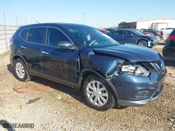 2015 Nissan Rogue S with VIN KNMAT2MT4FP513036, listed as a IAAI auction lot 41759291 with 138,293 mi miles. Bid and sale history available at carsss.com. Image 1.