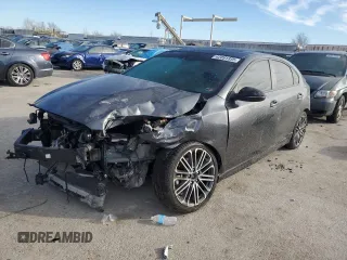 2023 Kia Forte GT with VIN 3KPF44AC6PE681586, listed as a Copart auction lot 42091855 with 26,573 mi miles and Salvage Title. Bid and sale history available at carsss.com. Image 1.