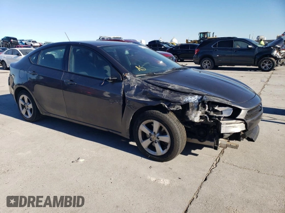 2015 Dodge Dart SXT with VIN 1C3CDFBB3FD172905, listed as a Copart auction lot 41846235 with 178,314 mi miles and Salvage Title. Bid and sale history available at carsss.com. Image 4.