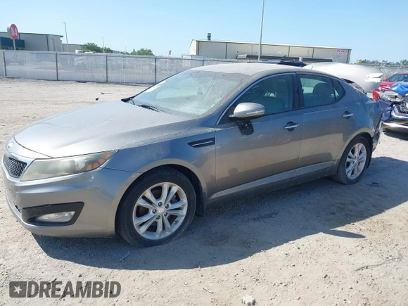 2013 Kia Optima EX with VIN 5XXGN4A72DG158198, listed as a IAAI auction lot 25640499 with 95,752 mi miles. Bid and sale history available at carsss.com. Image 22.