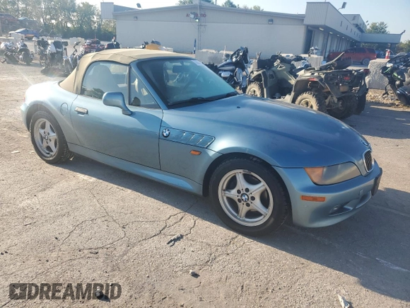 1998 BMW 3 Series 1.9L with VIN 4USCH7330WLD17155, listed as a Copart auction lot 72558844 with 187,190 mi miles and Salvage Title. Bid and sale history available at carsss.com. Image 4.