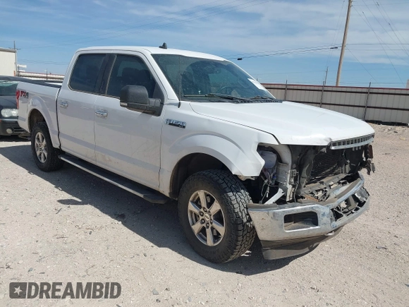 2019 Ford F-150 XL with VIN 1FTEW1E42KKE77610, listed as a IAAI auction lot 41765076 with 155,437 mi miles and . Bid and sale history available at DreamBid. Image 1.