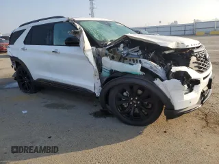 2022 Ford Explorer ST-Line with VIN 1FMSK8KH4NGB21791, listed as a Copart auction lot 88979105 with 48,951 mi miles and Salvage Title. Bid and sale history available at carsss.com. Image 4.