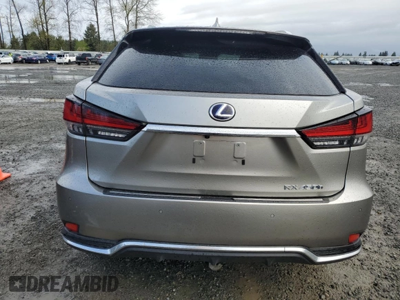 2020 Lexus RX with VIN 2T2JGMDA3LC049595, listed as a Copart auction lot 52022375 with 31,846 mi miles and Salvage Title. Bid and sale history available at carsss.com. Image 6.